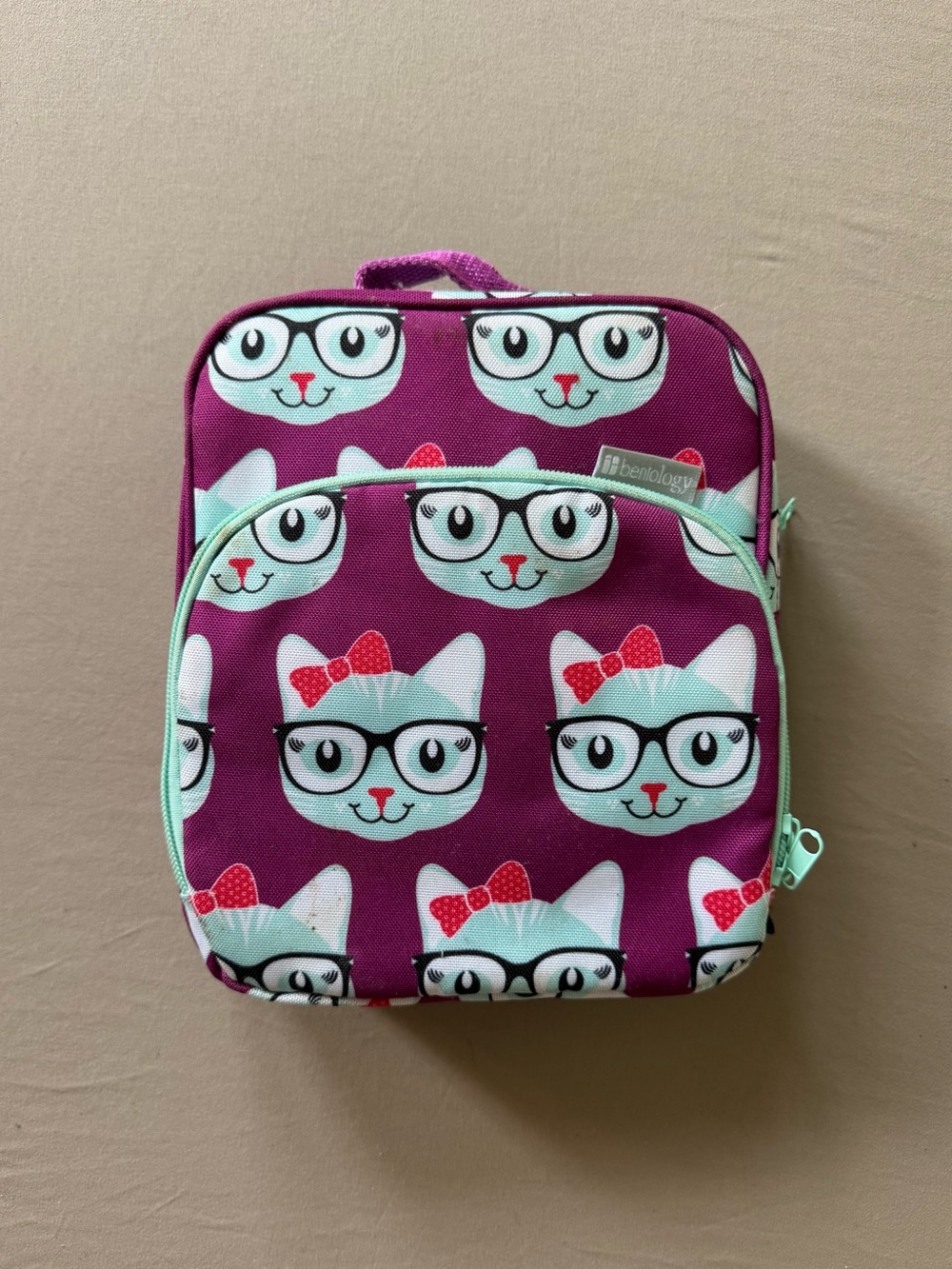Bentology Cat Print Insulated Lunch Box